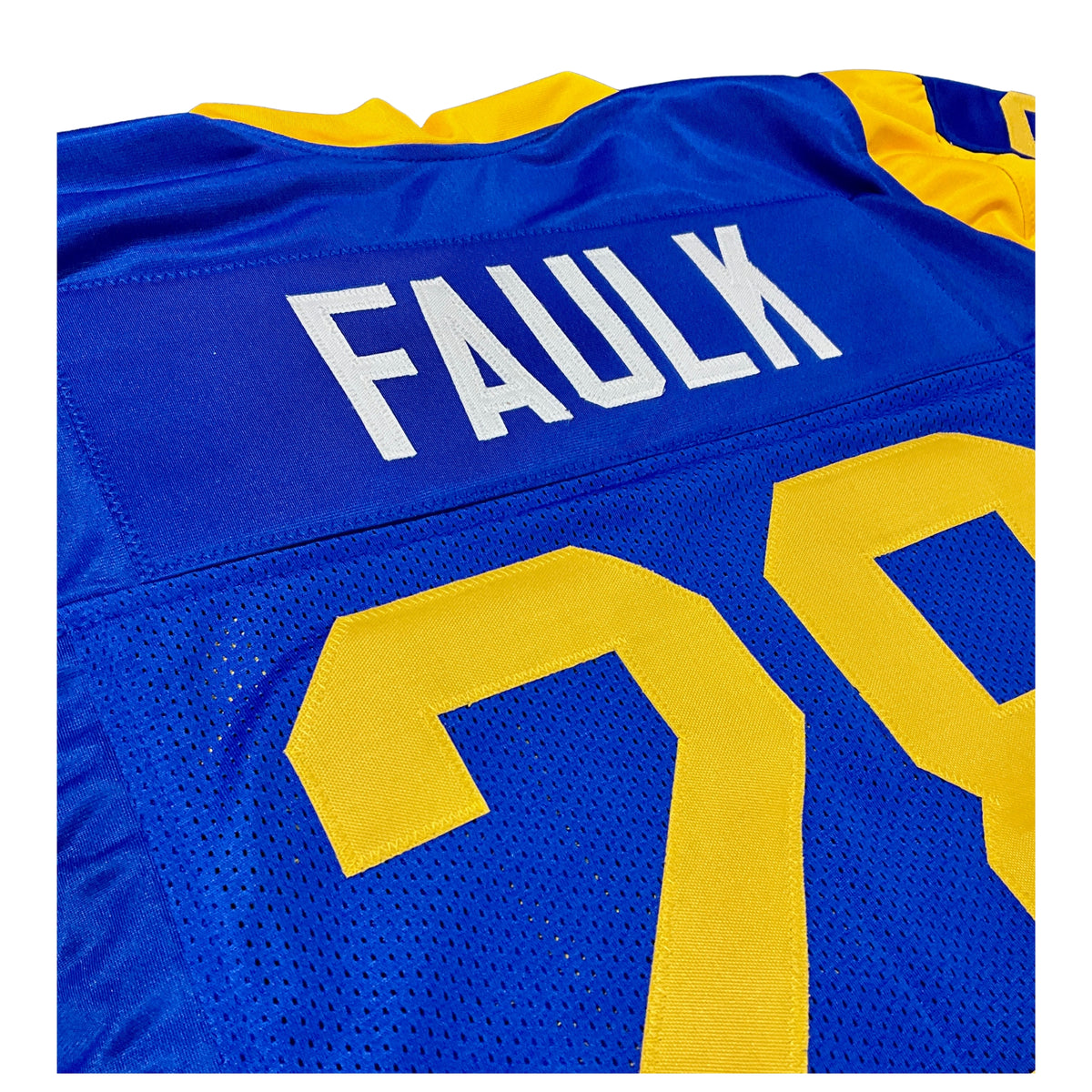 Marshall Faulk Jersey Royal Blue Los Angeles | Unisex Adult Sizes S-5XL Unsigned Custom Sewn Stitch