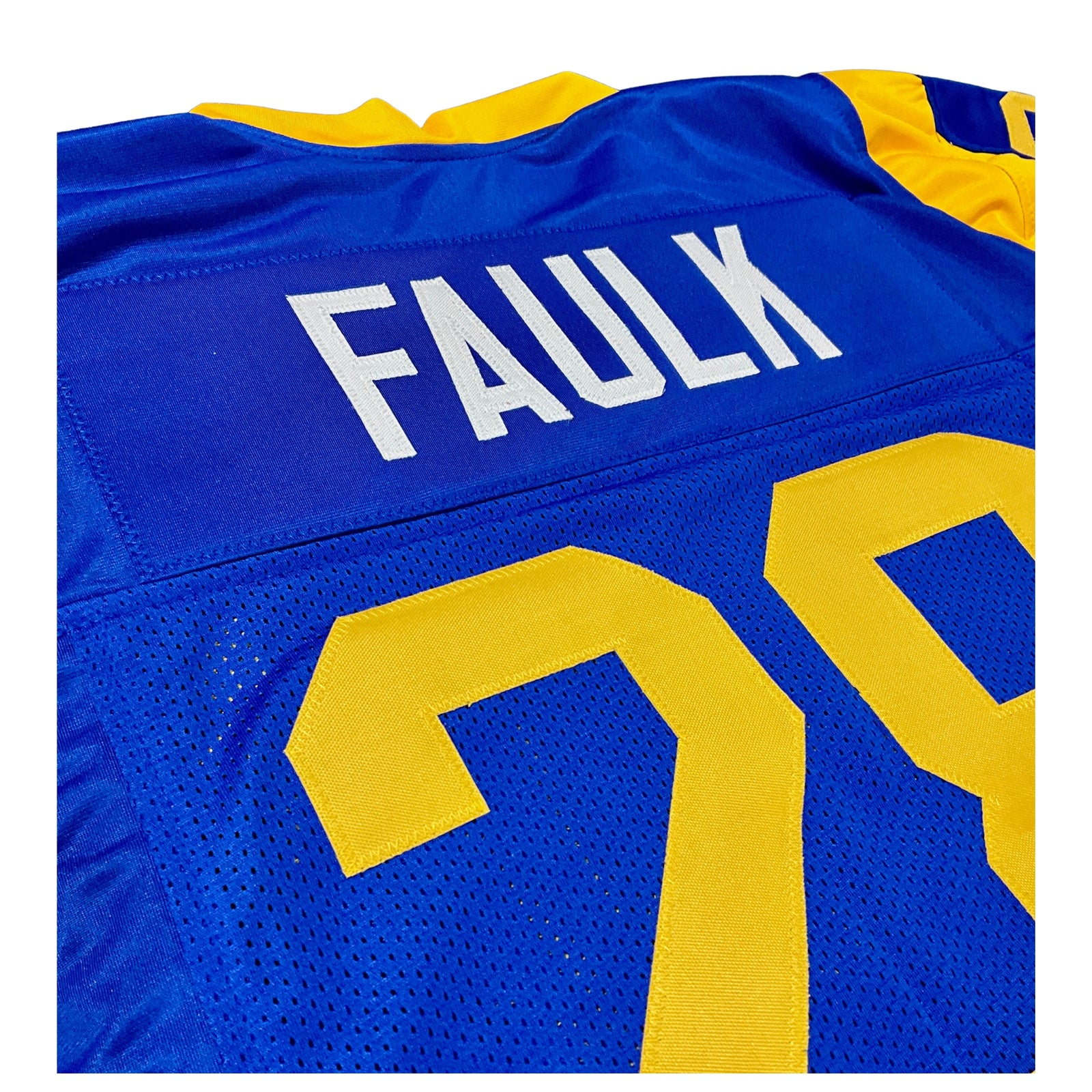 Marshall Faulk Jersey Royal Blue Los Angeles | Unisex Adult Sizes S-5XL Unsigned Custom Sewn Stitch