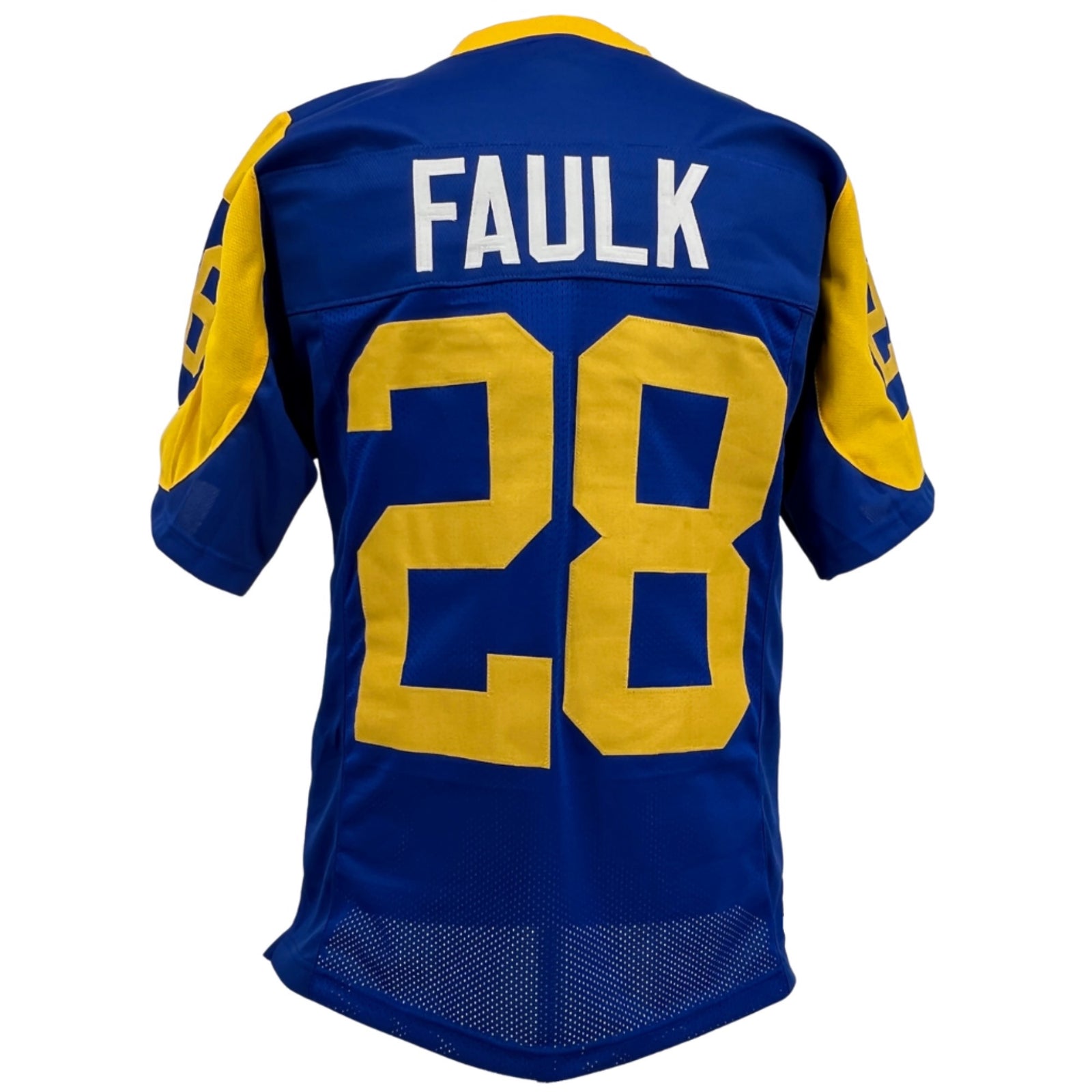 Marshall Faulk Jersey Blue Los Angeles | Adult Unisex Sizes S-5XL Unsigned Custom Sewn Stitched