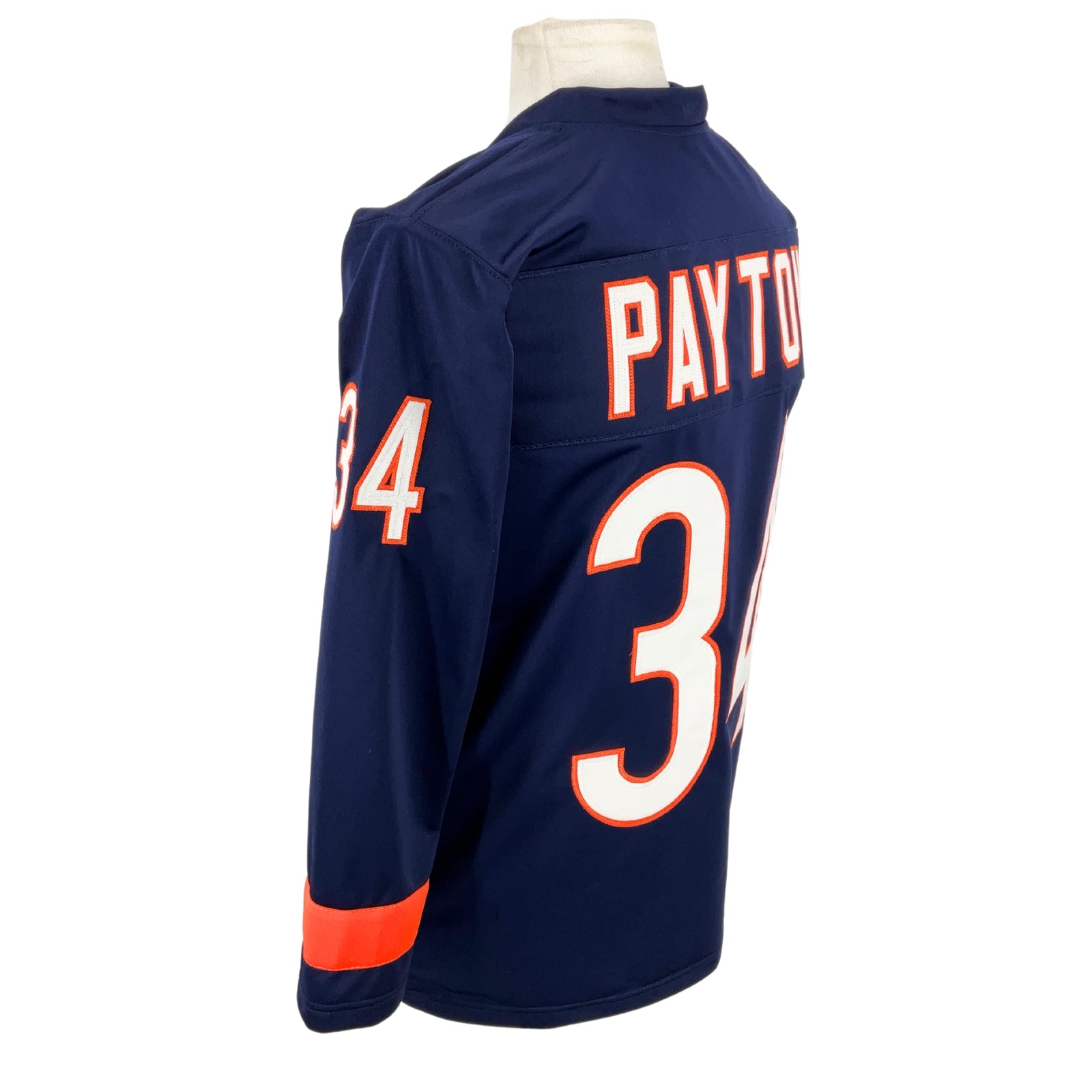Walter Payton Jersey Blue Chicago Long Sleeves | Unisex Adult Sizes S-5XL Unsigned Custom Sewn Stitched
