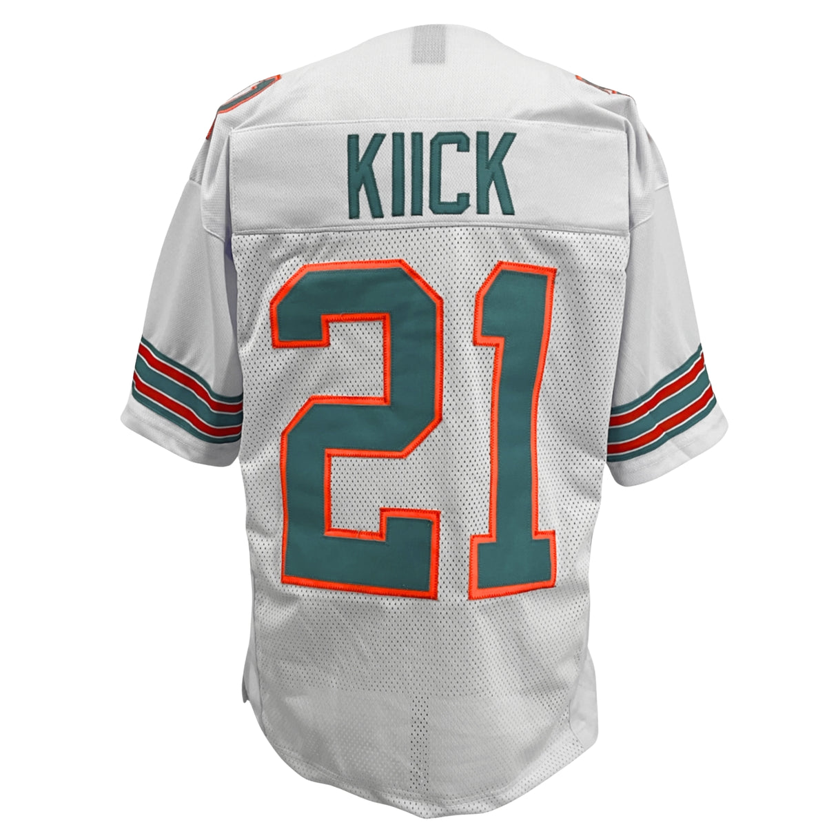 Jim Kiick Jersey White Miami | S-5XL Unsigned Custom Sewn Stitched