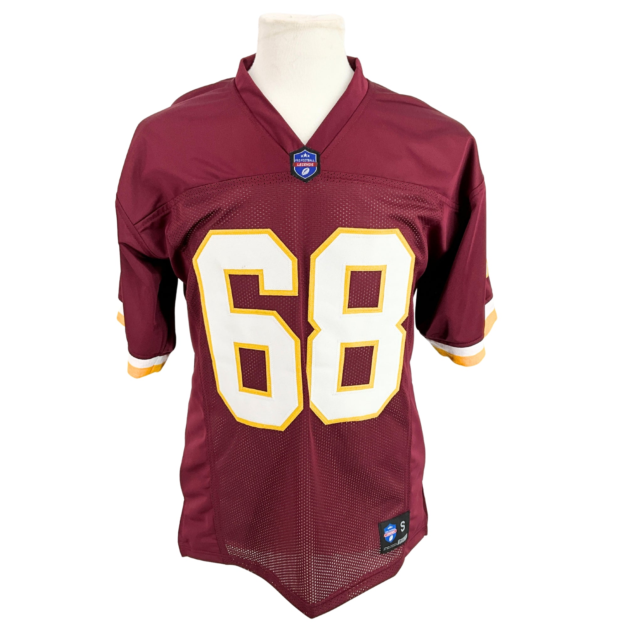 Russ Grimm Jersey Burgundy Washington | Unisex Adult Sizes S-5XL Unsigned Custom Sewn Stitched