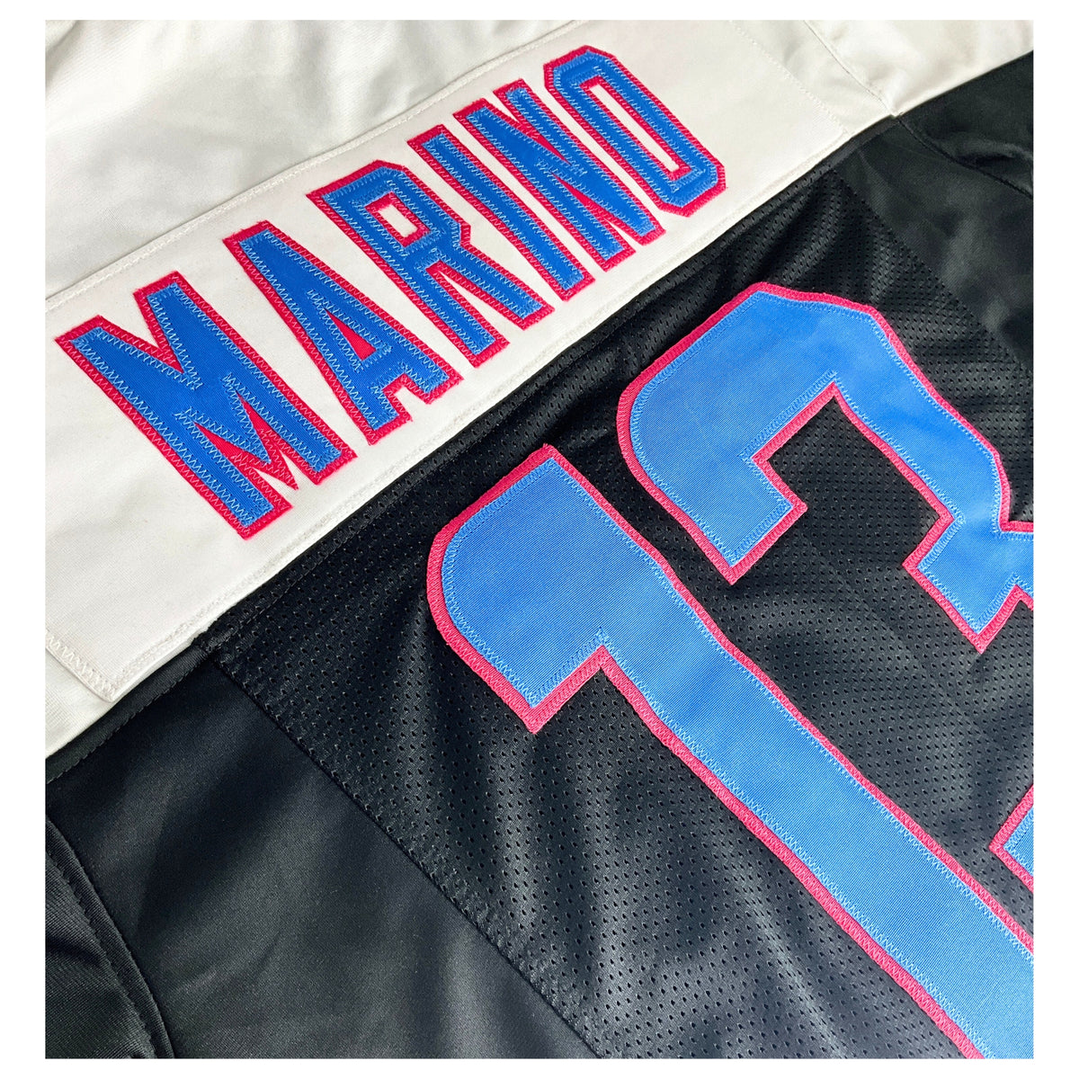 Dan Marino Jersey Black White Miami | Unisex Adult Sizes S-5XL Unsigned Custom Sewn Stitched