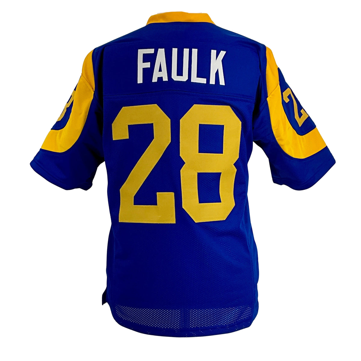 Marshall Faulk Jersey Royal Blue Los Angeles | Unisex Adult Sizes S-5XL Unsigned Custom Sewn Stitch