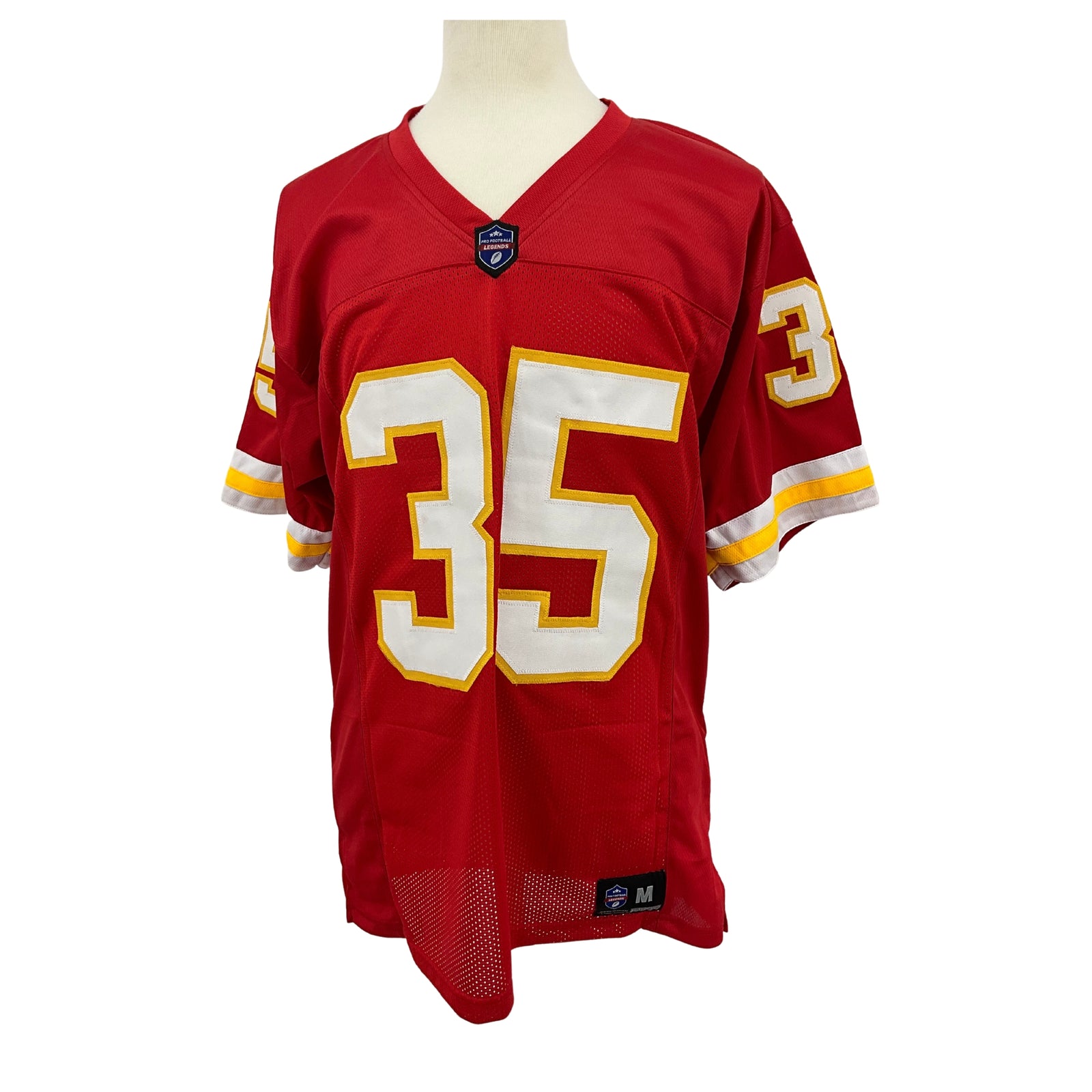 Christian Okoye Jersey Kansas City Red | Unisex Adult Sizes S-5XL Unsigned Custom Sewn Stitched