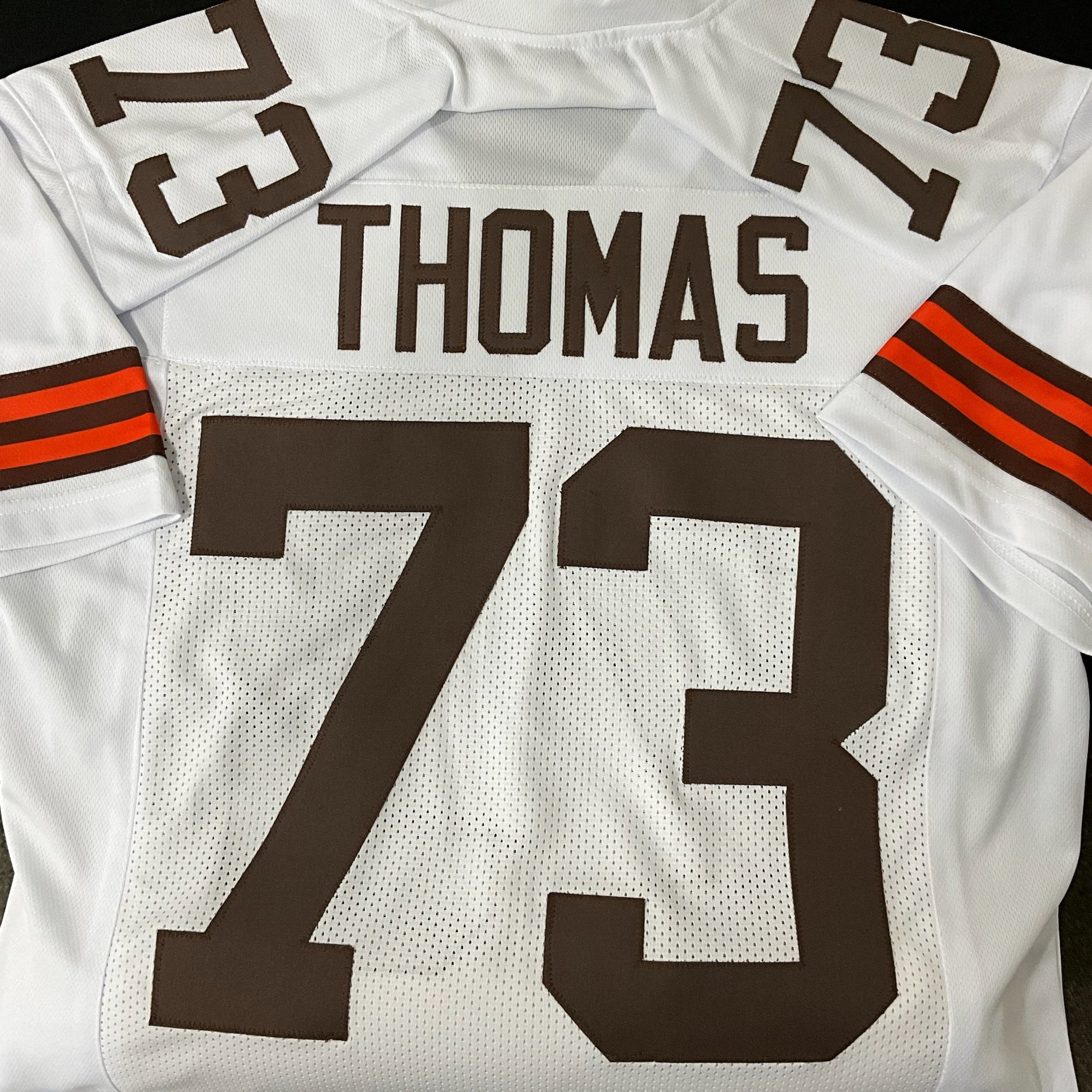 Joe Thomas Jersey White Cleveland | Unisex Adult Sizes S-5XL Unsigned Custom Sewn Stitched