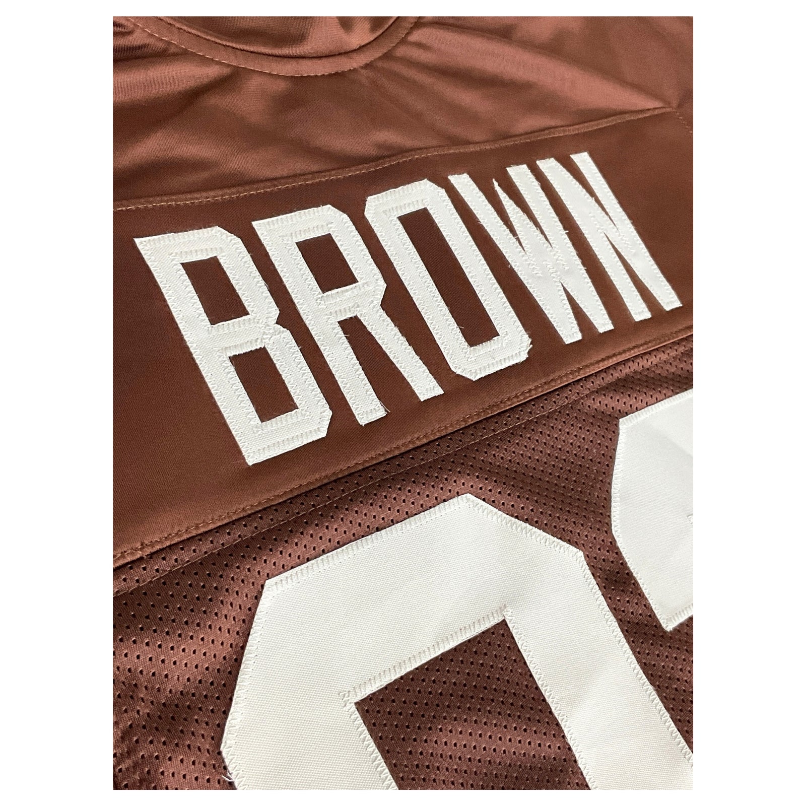 Jim Brown Jersey Brown Cleveland | Unisex Adult Sizes S-5XL Unsigned Custom Sewn Stitched