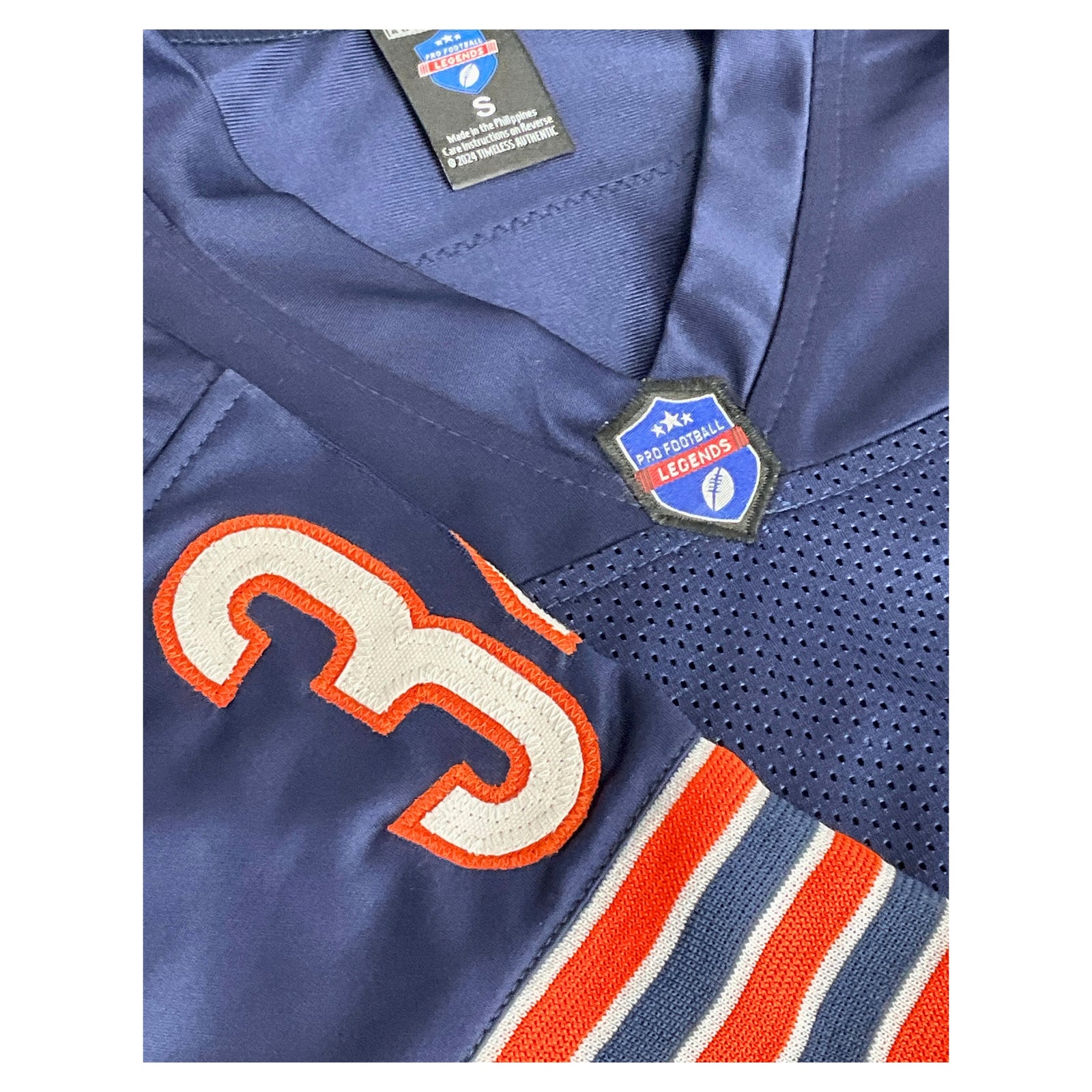 Walter Payton Jersey Blue "Sweetness" Chicago | Unisex Adult Sizes S-5XL Unsigned Custom Sewn Stitched