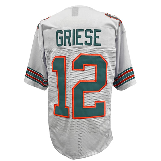 Bob Griese Jersey White Miami | Unisex Adult Sizes S-5XL Unsigned Custom Sewn Stitched