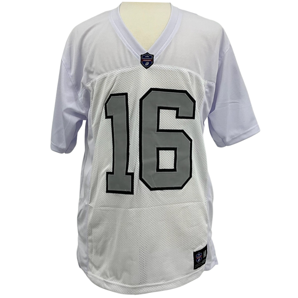 WRONG SKU - JIM PLUNKETT Raiders White Jersey S/B M-5XL Unsigned Custom Sewn Stitched