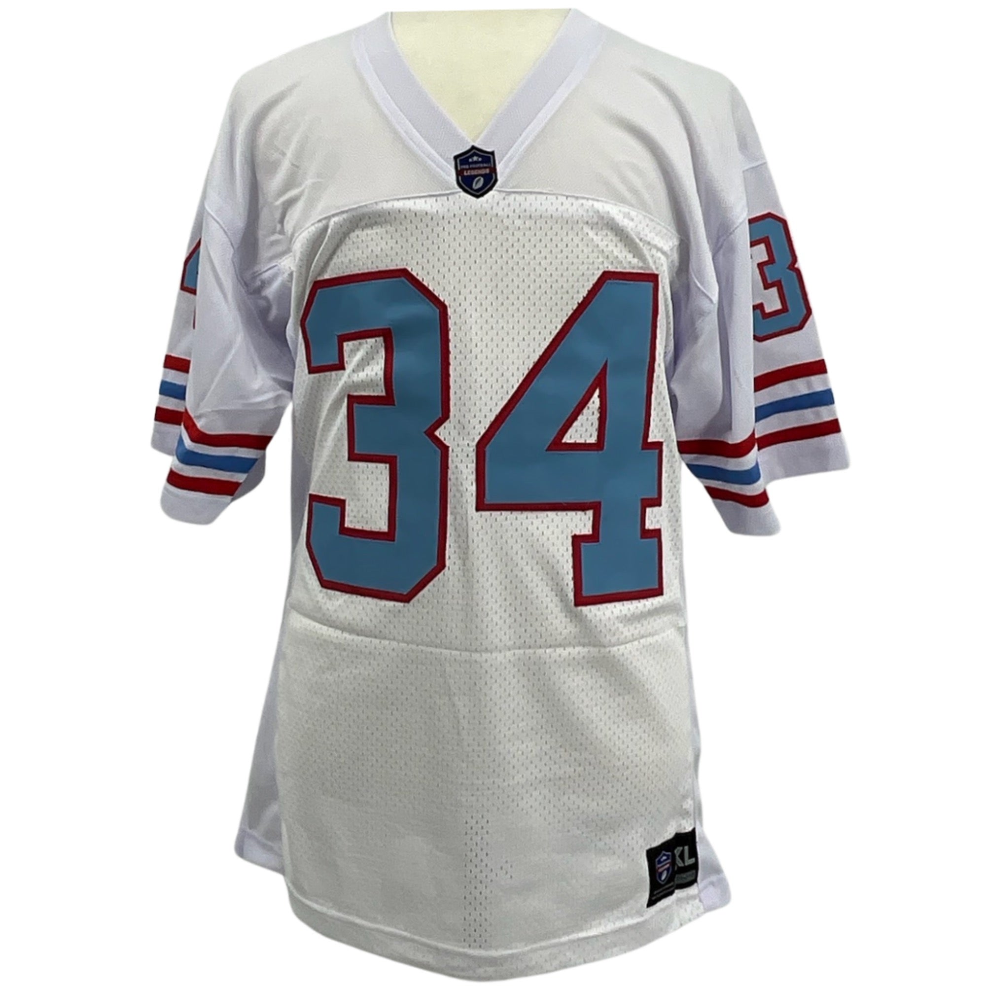 Earl Campbell Jersey White Houston | S-5XL Custom Sewn Stitched