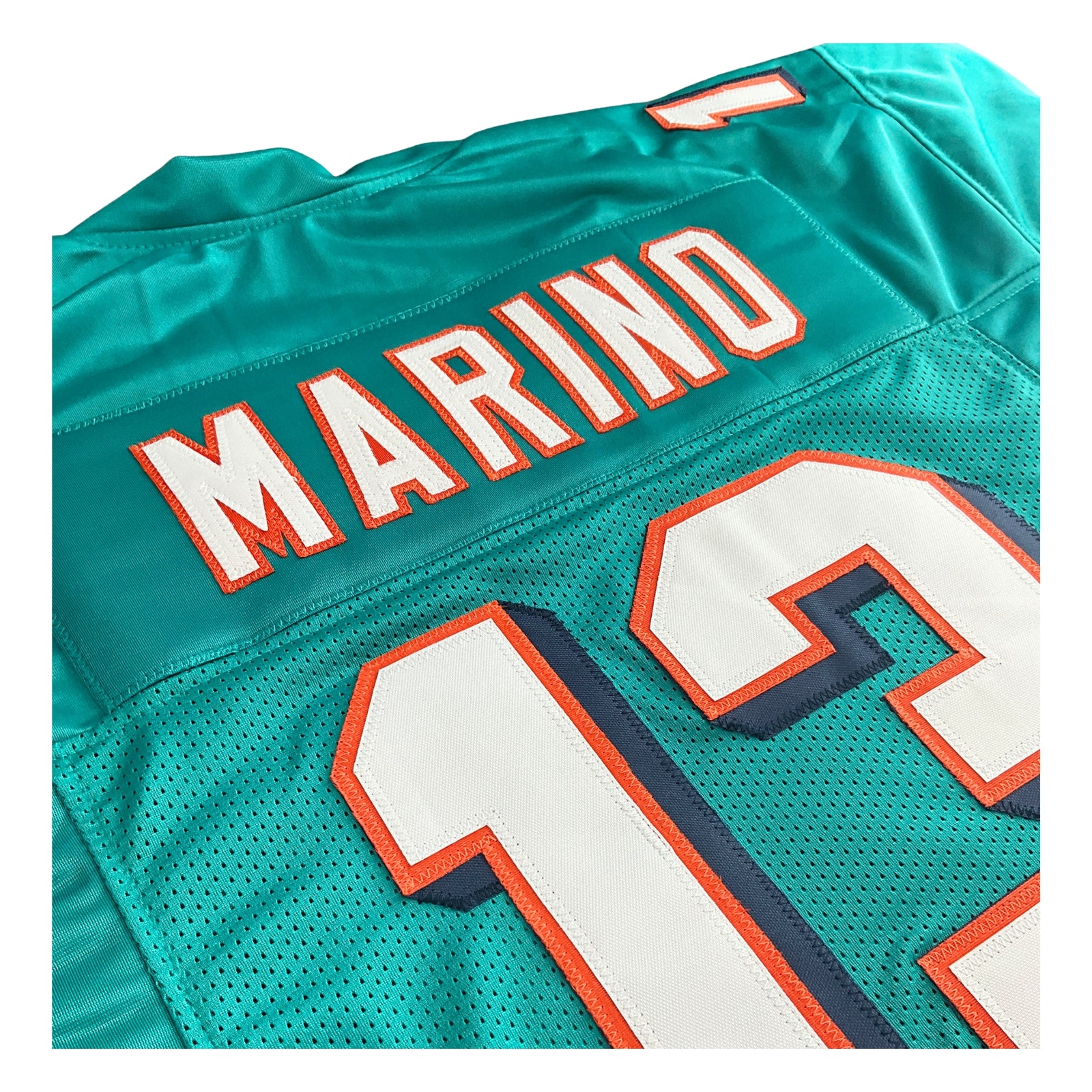 Dan Marino Jersey Aqua Drop Shadow Miami | Unisex Adult Sizes S-5XL Unsigned Custom Sewn Stitched