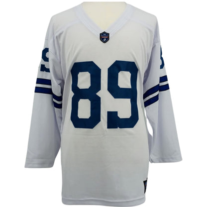 Mike Ditka Jersey L/S White Dallas M-5XL Custom Sewn Stitched