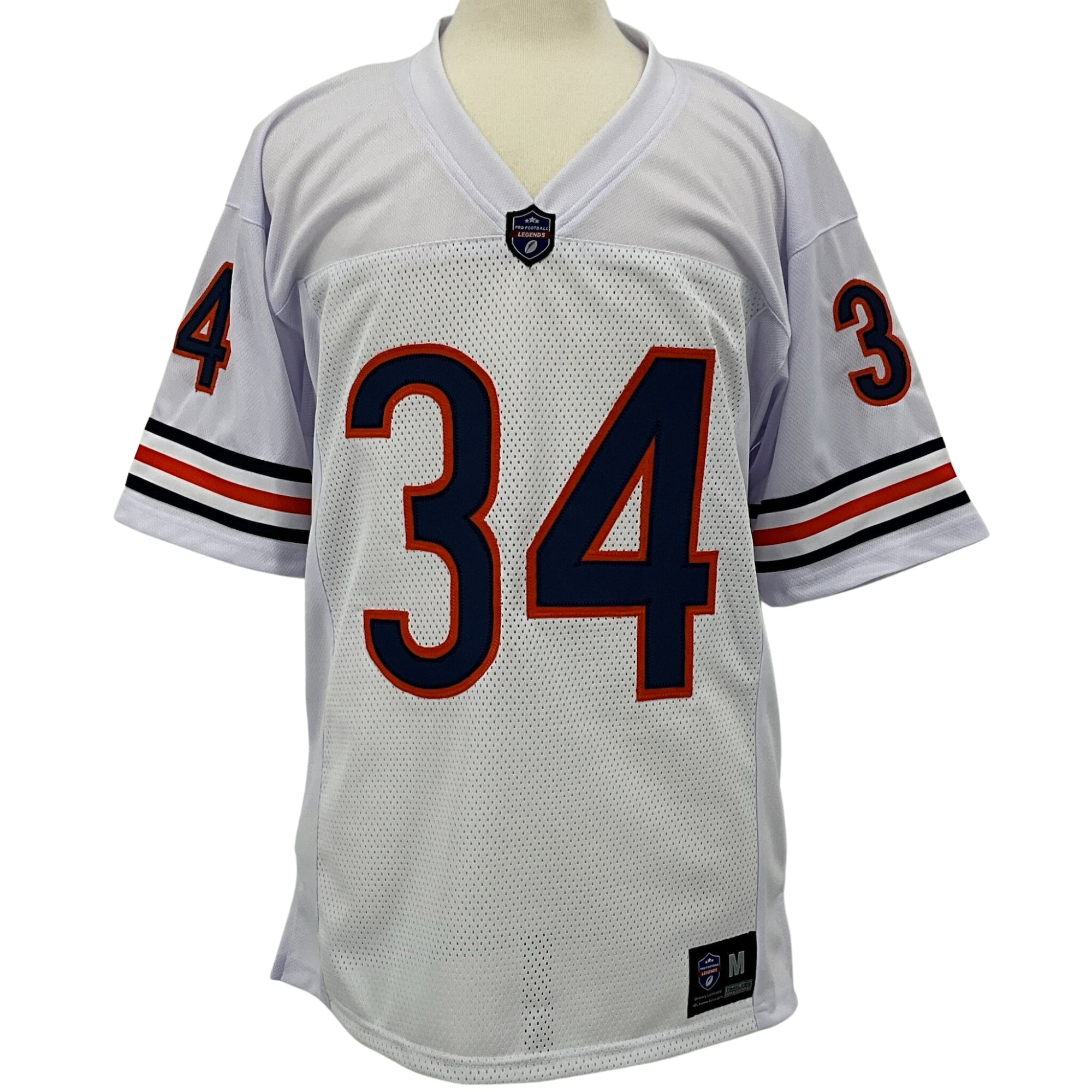 Walter Payton Jersey White Chicago | Unisex Adult Sizes S-5XL Unsigned Custom Sewn Stitched