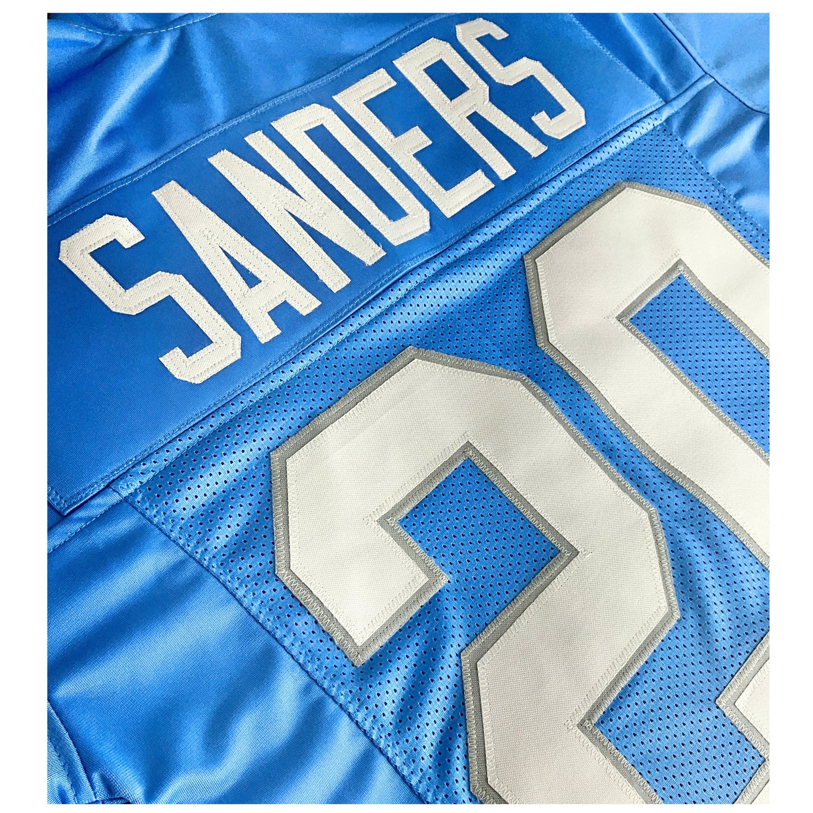 Barry Sanders Jersey Honolulu Blue Detroit | Unisex Adult Sizes S-5XL Unsigned Custom Sewn Stitched