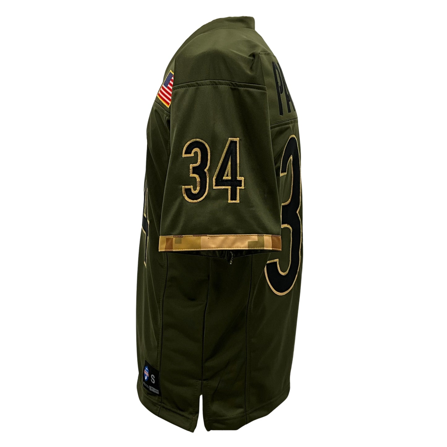 Walter Payton Jersey Olive Camouflage Chicago | S-5XL Unsigned Custom Sewn Stitched