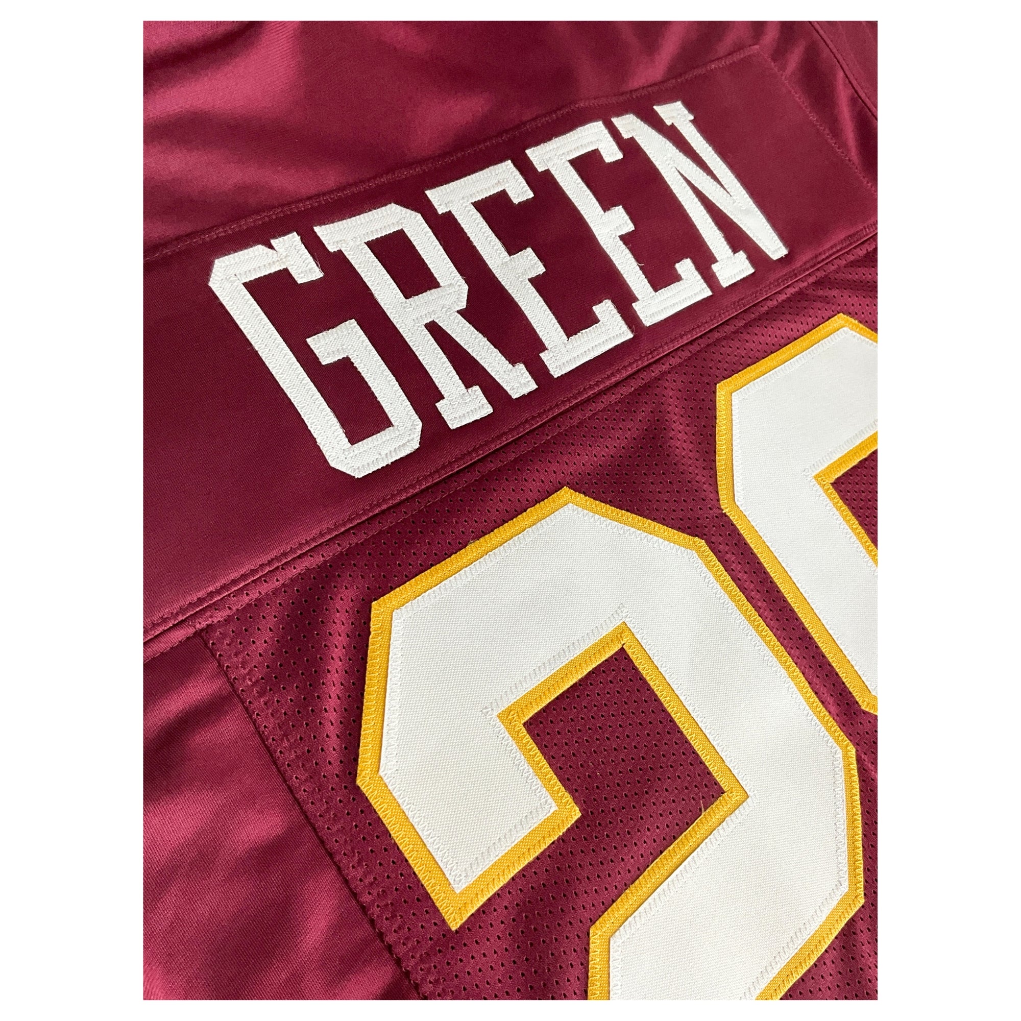 Darrell Green Jersey Burgundy Washington | Unisex Adult Sizes S-5XL Unsigned Custom Sewn Stitched