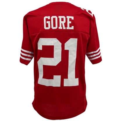 Frank Gore Jersey Red San Francisco | S-5XL Custom Sewn Stitched