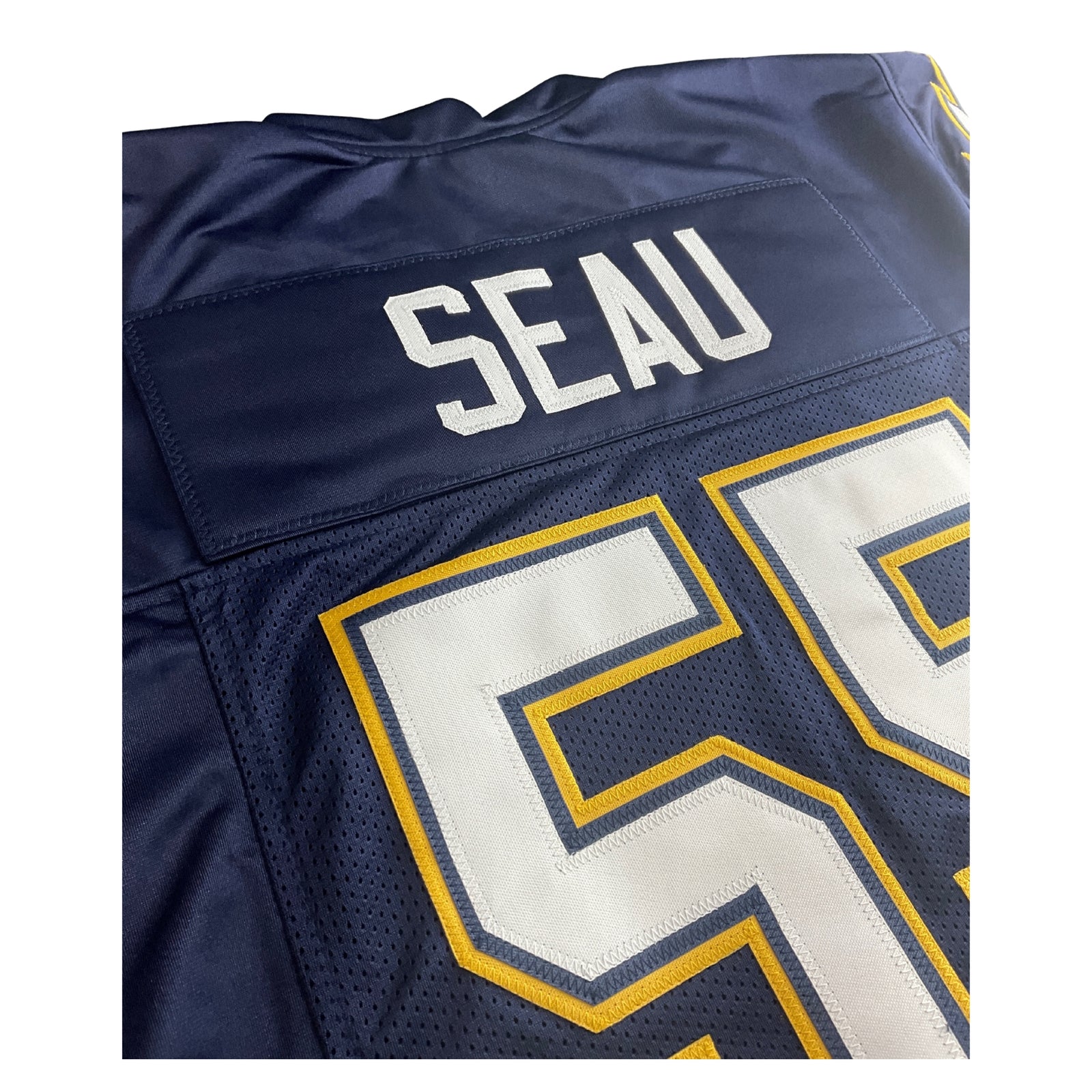 Junior Seau Jersey Navy Blue San Diego | Unisex Adult Sizes S-5XL Unsigned Custom Sewn Stitched