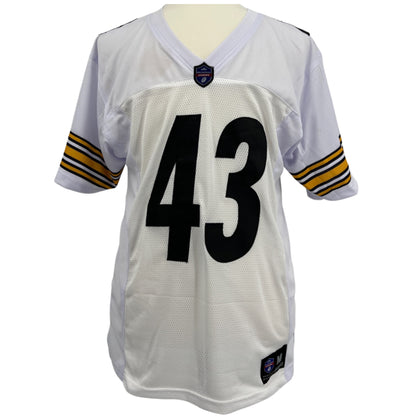 Troy Polamalu Jersey Modern Number White Pittsburgh M-5XL Custom Sewn Stitch