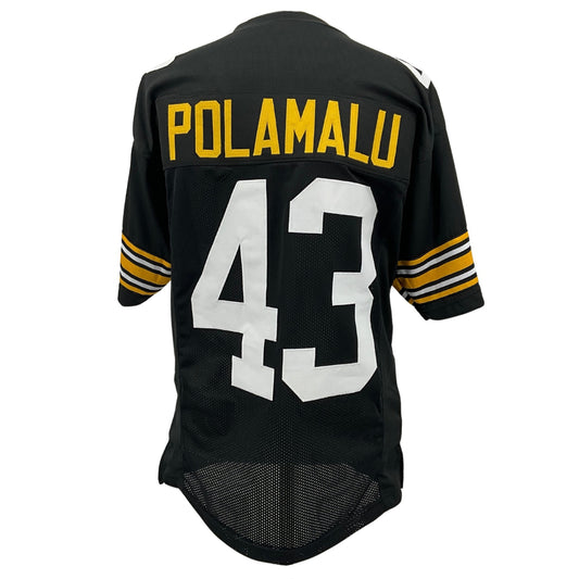 Troy Polamlu Jersey Old Number Black Pittsburgh | Unisex Adult Sizes S-5XL Custom Unsigned Sewn Stitched