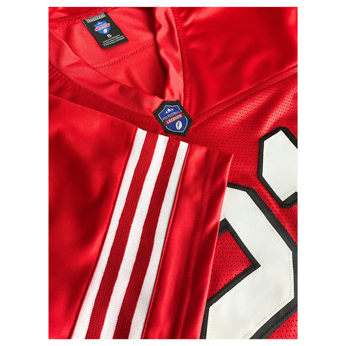 Deion Sanders Jersey Red w/ Drop Shadow San Francisco | Unisex Adult Sizes S-5XL Unsigned Custom Sewn Stitched