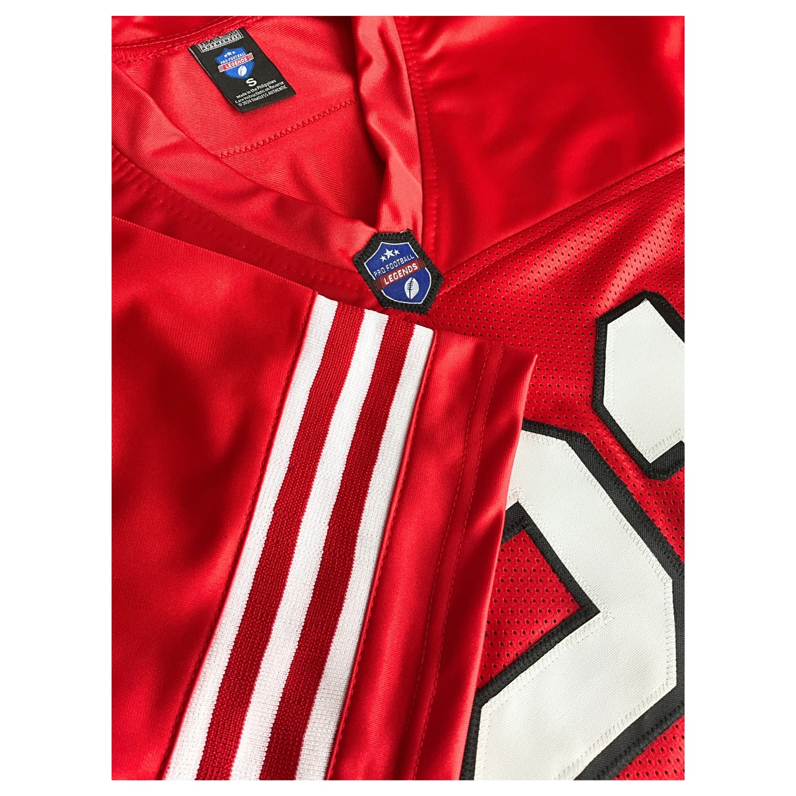 Deion Sanders Jersey Red w/ Drop Shadow San Francisco | Unisex Adult Sizes S-5XL Unsigned Custom Sewn Stitched