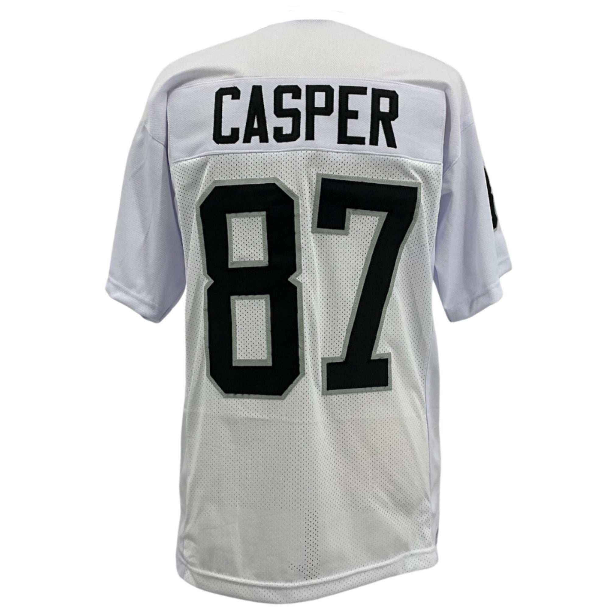 DAVE CASPER Oakland Raiders WHITE Jersey B/SL M-5XL Unsigned Custom Sewn Stitch