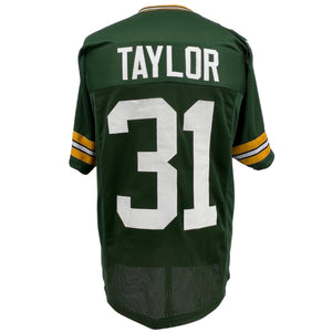 JIM TAYLOR Green Bay Packers GREEN Jersey M-5XL Unsigned Custom Sewn Stitched