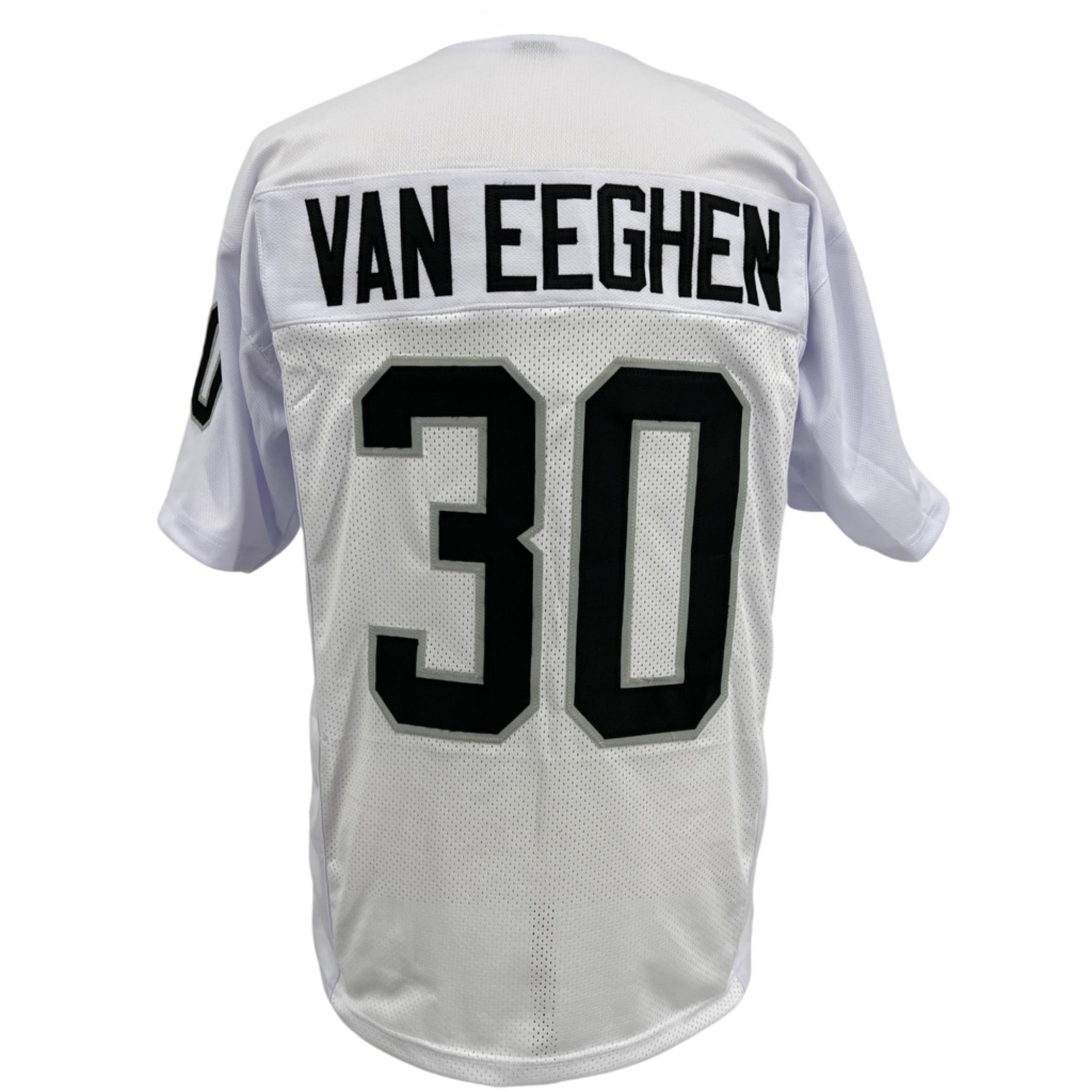 Mark Van Eeghen Jersey White Oakland B/SL M-5XL Sewn Stitched