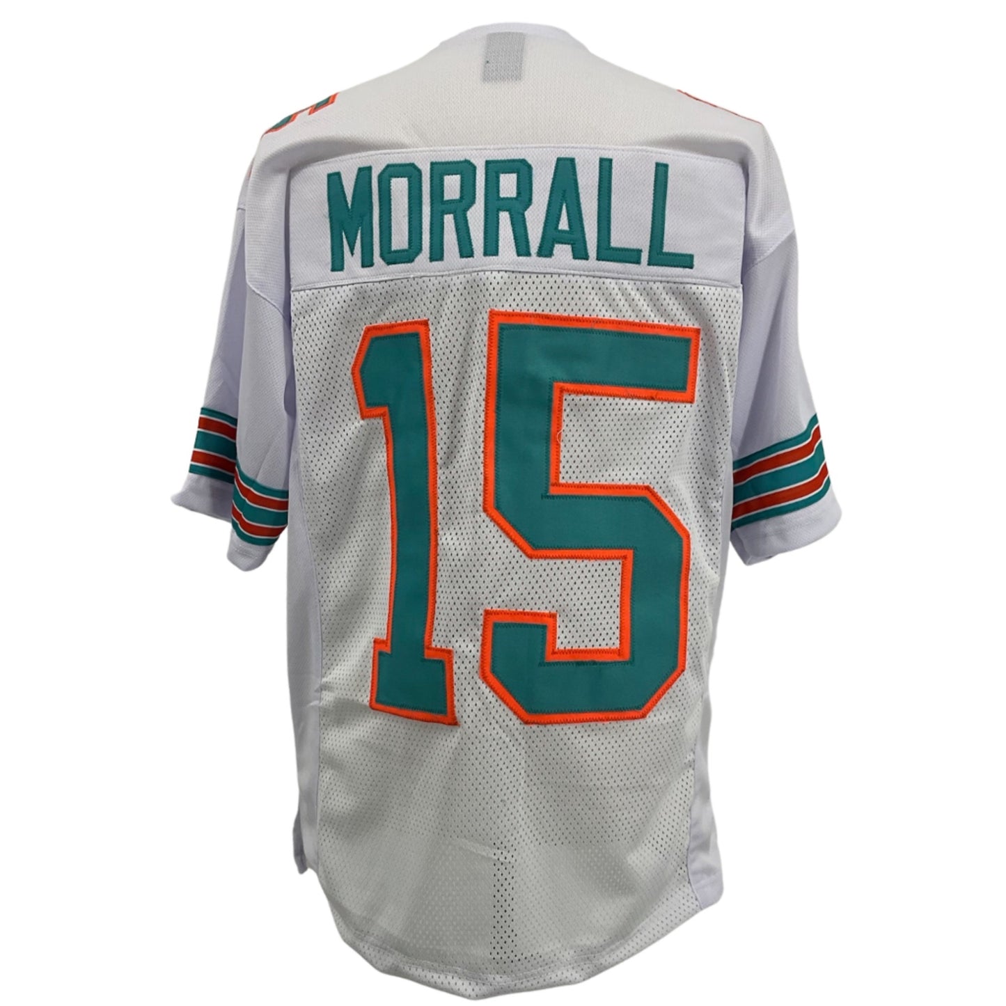 Earl Morrall Jersey White Miami | M-5XL Custom Sewn Stitched