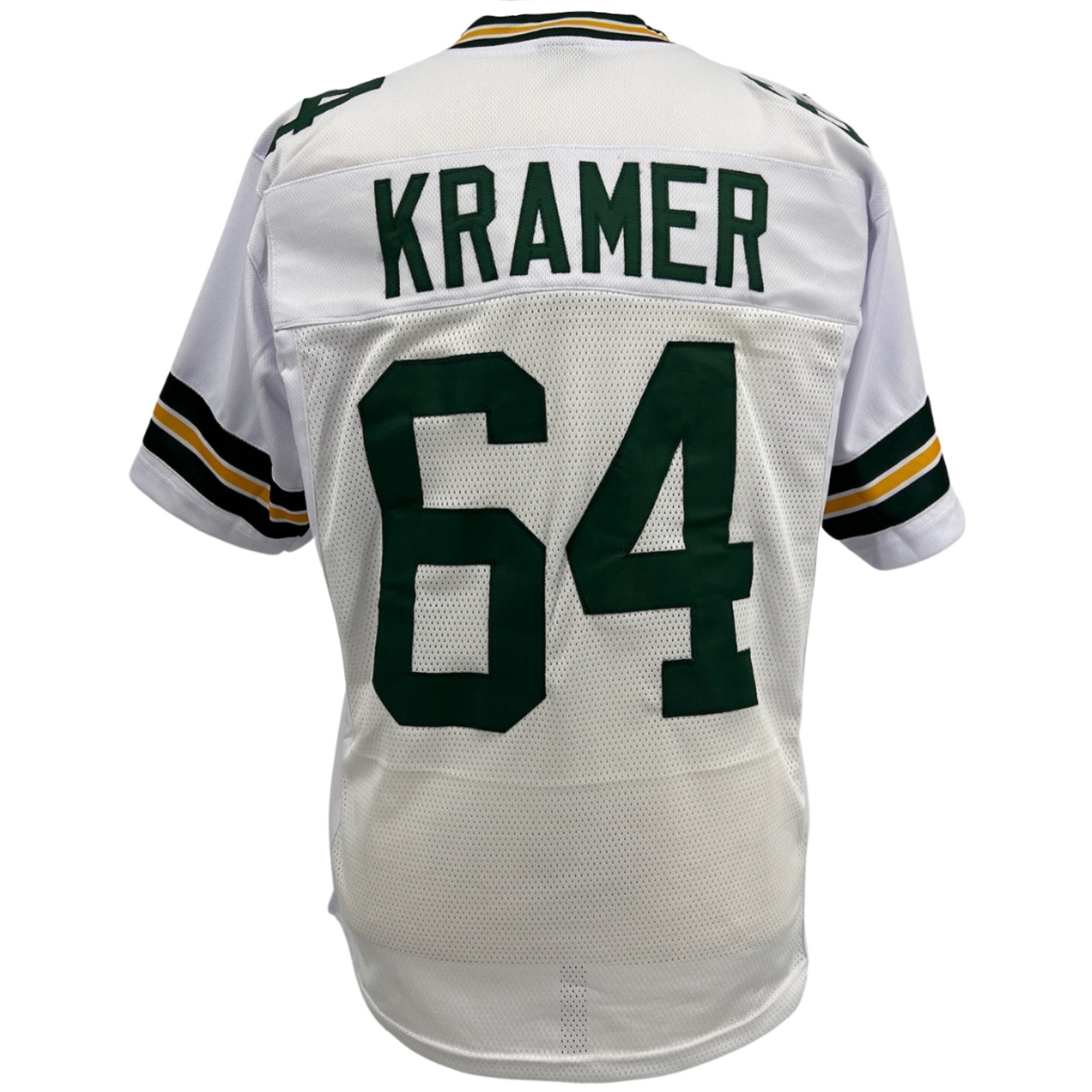 Jerry Kramer Jersey White Green Bay M-5XL Custom Sewn Stitched