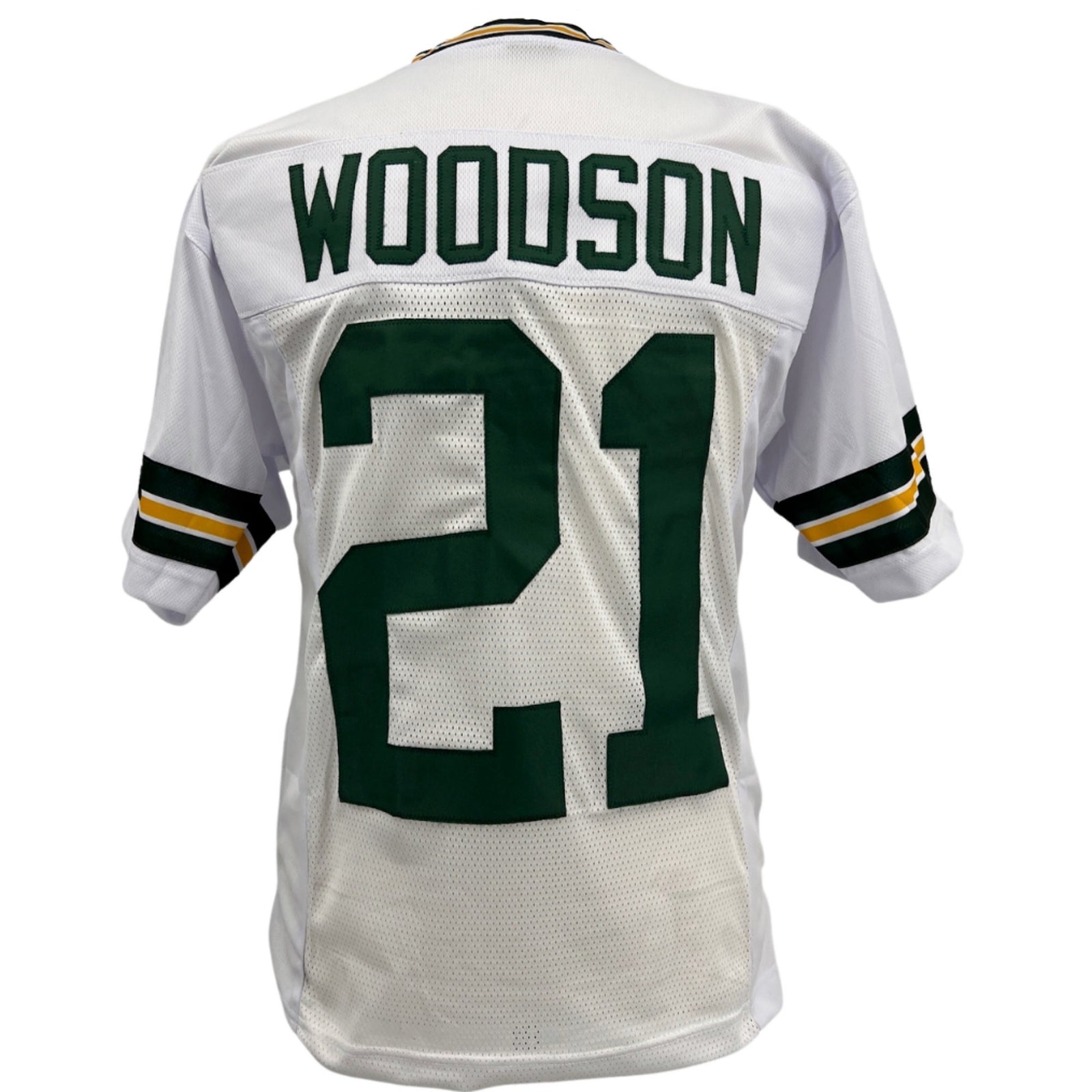 Charles Woodson Jersey White Green Bay M-5XL Custom Sewn Stitch