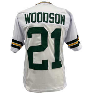 CHARLES WOODSON Green Bay Packers WHITE Jersey M-5XL Unsigned Custom Sewn Stitch