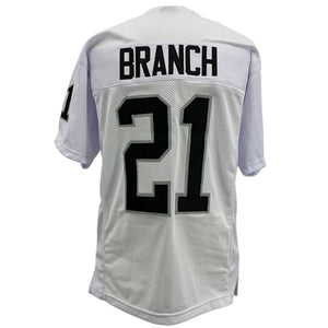 CLIFF BRANCH Oakland Raiders WHITE Jersey B/SL M-5XL Unsigned Custom Sewn Stitch