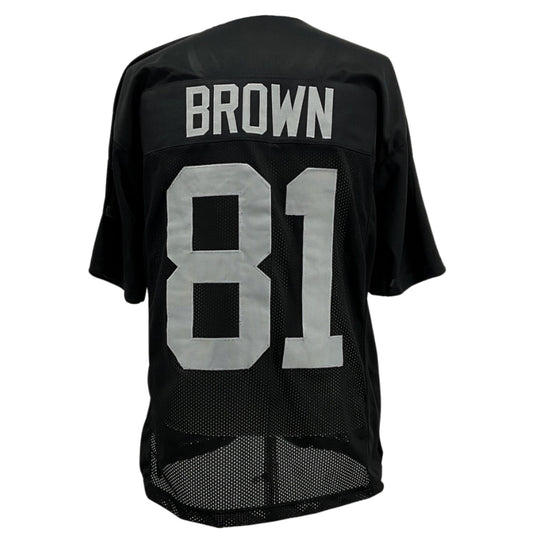 Tim Brown Jersey Black Los Angeles M-5XL Custom Sewn Stitched