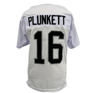 JIM PLUNKETT Oakland Raiders WHITE Jersey B/SL M-5XL Unsigned Custom Sewn Stitch