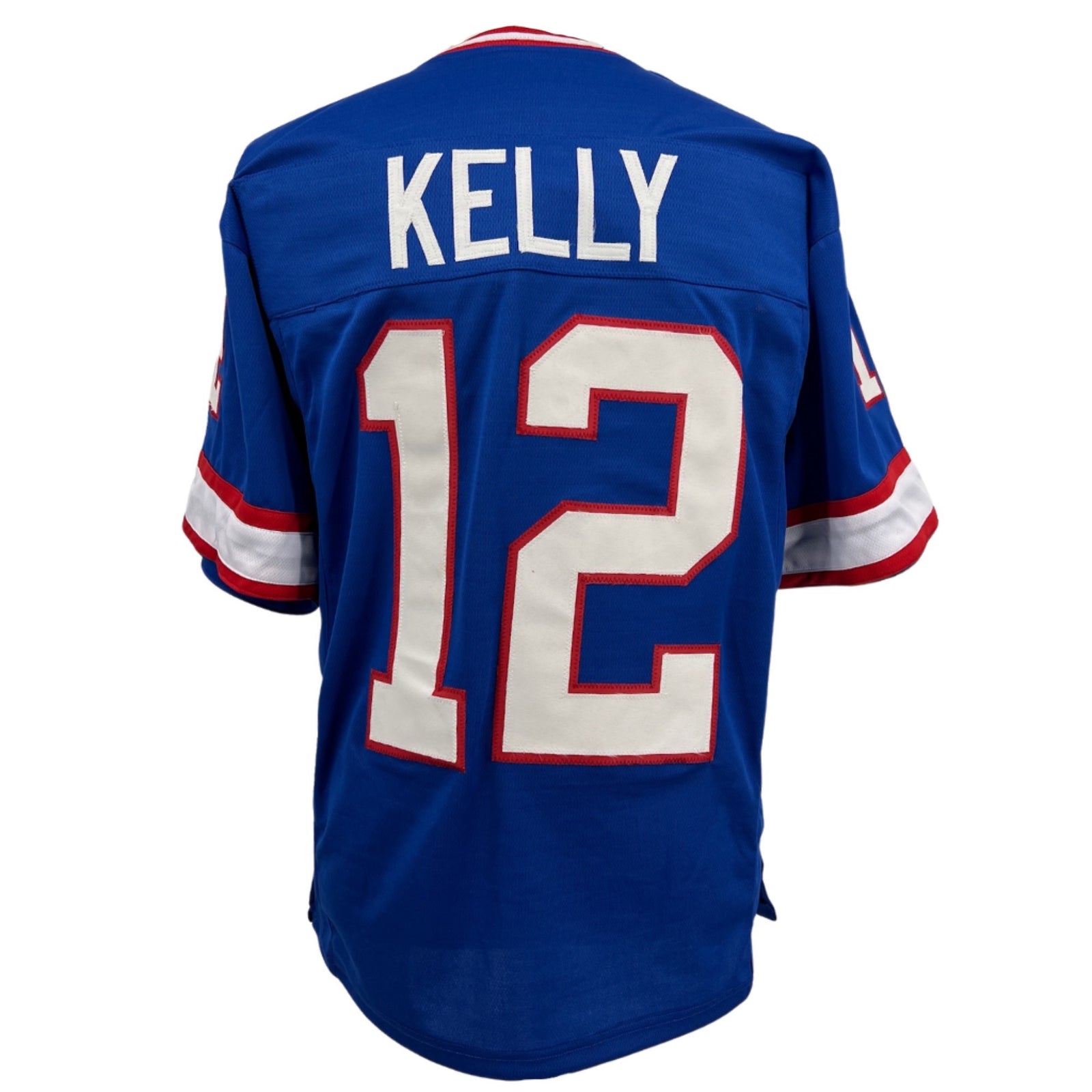 Jim Kelly Jersey Blue Buffalo | Unisex Adult Sizes S-6XL Unsigned Custom Sewn Stitched