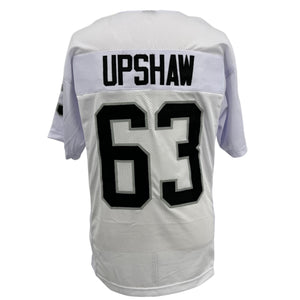 GENE UPSHAW Oakland Raiders WHITE Jersey B/SL M-5XL Unsigned Custom Sewn Stitch