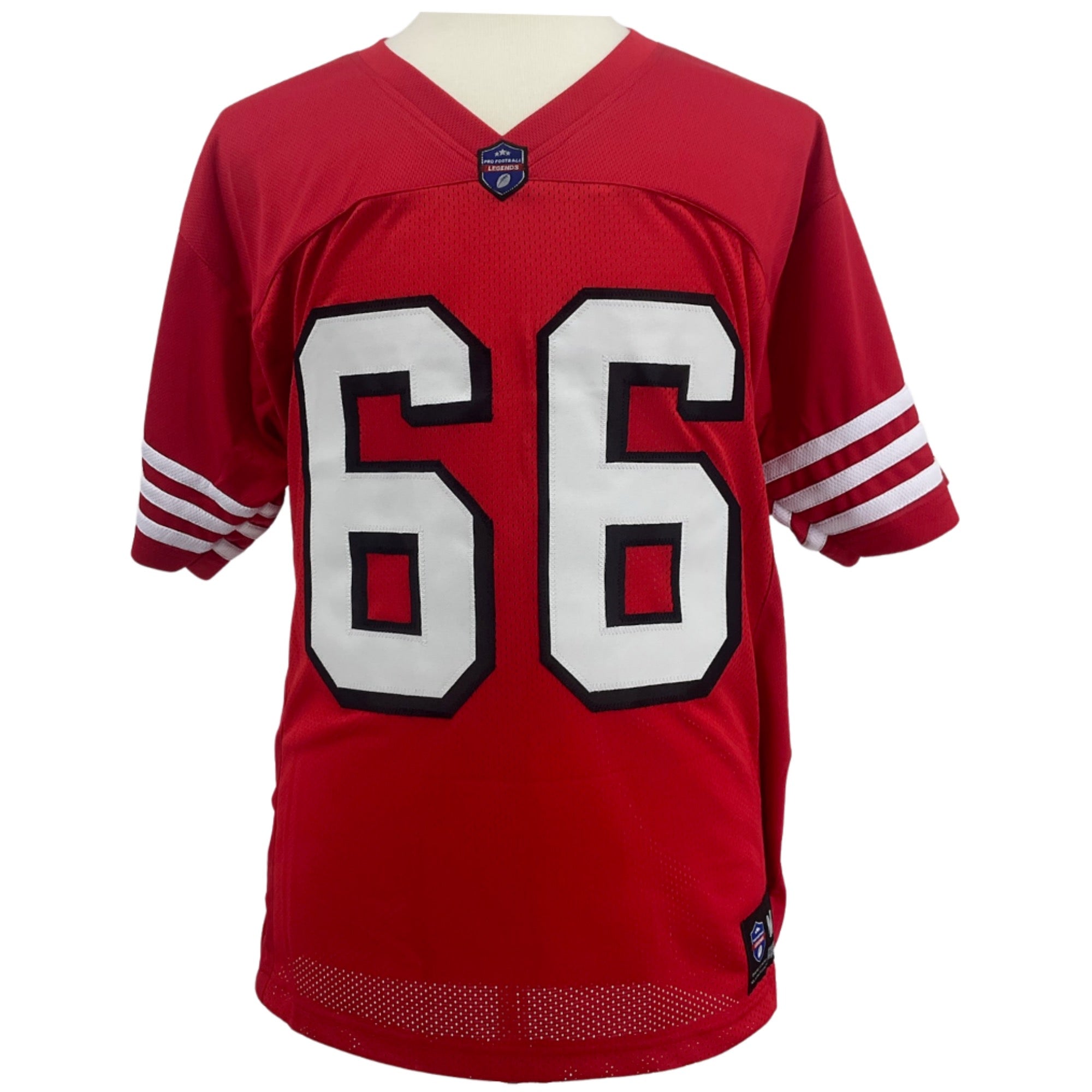 Bart Oates Jersey Red w/ Drop Shadow San Francisco M-5XL Custom Sewn Stitched