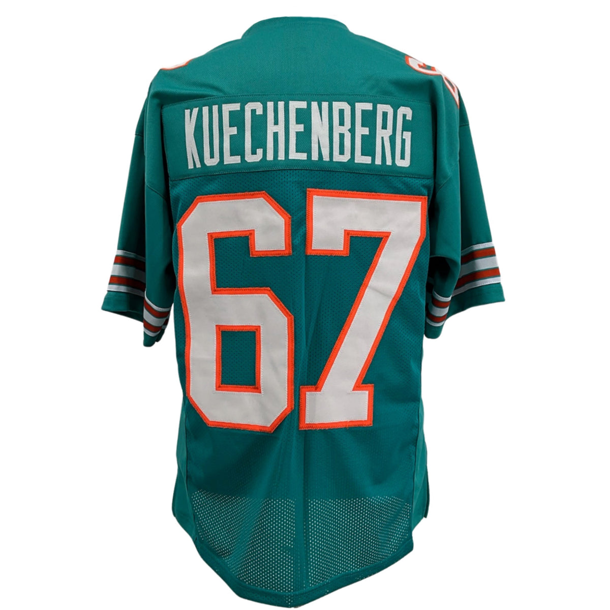 Bob Kuechenberg Miami Aqua Jersey M-5XL Custom Sewn Stitched