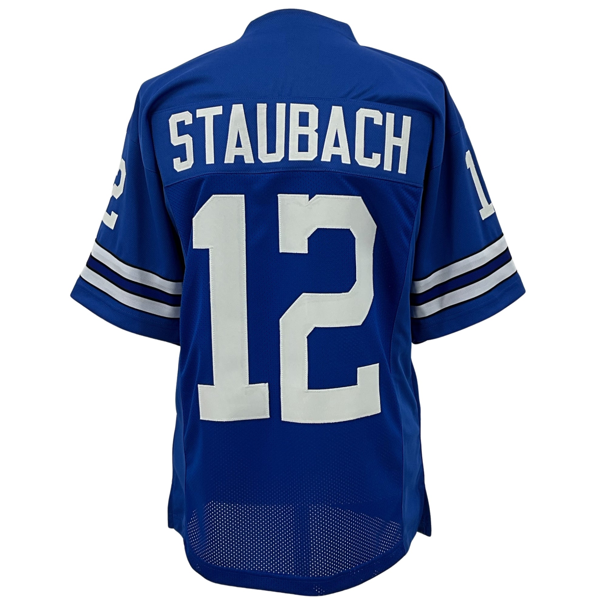 Roger Staubach Jersey Blue Dallas | Unisex Adult Sizes S-5XL Unsigned Custom Sewn Stitched