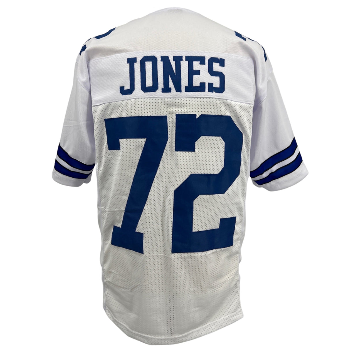 Ed &quot;Too Tall&quot; Jones Jersey White Dallas M-5XL Custom Sewn Stitch