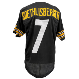 BEN ROETHLISBERGER Pittsburgh Steelers BLACK Jersey M-5XL Unsigned Sewn Stitched
