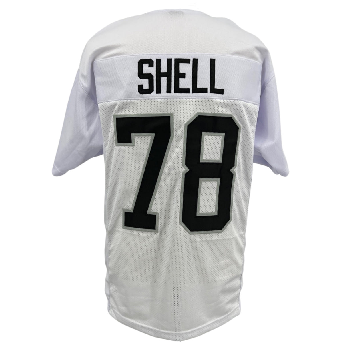 Art Shell Jersey White Oakland B/SL M-5XL Custom Sewn Stitched