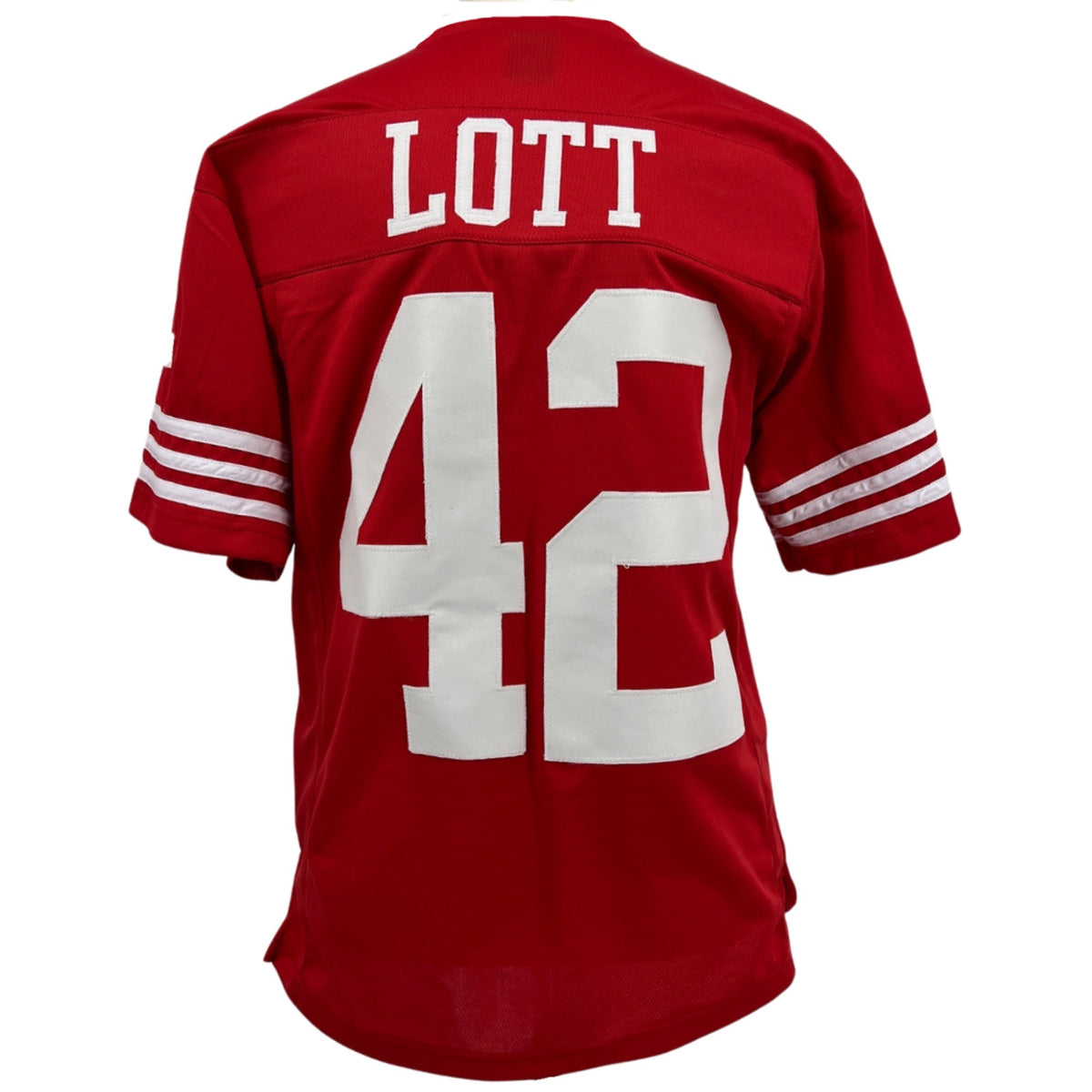 Ronnie Lott Jersey Red San Francisco | M-5XL Custom Sewn Stitched