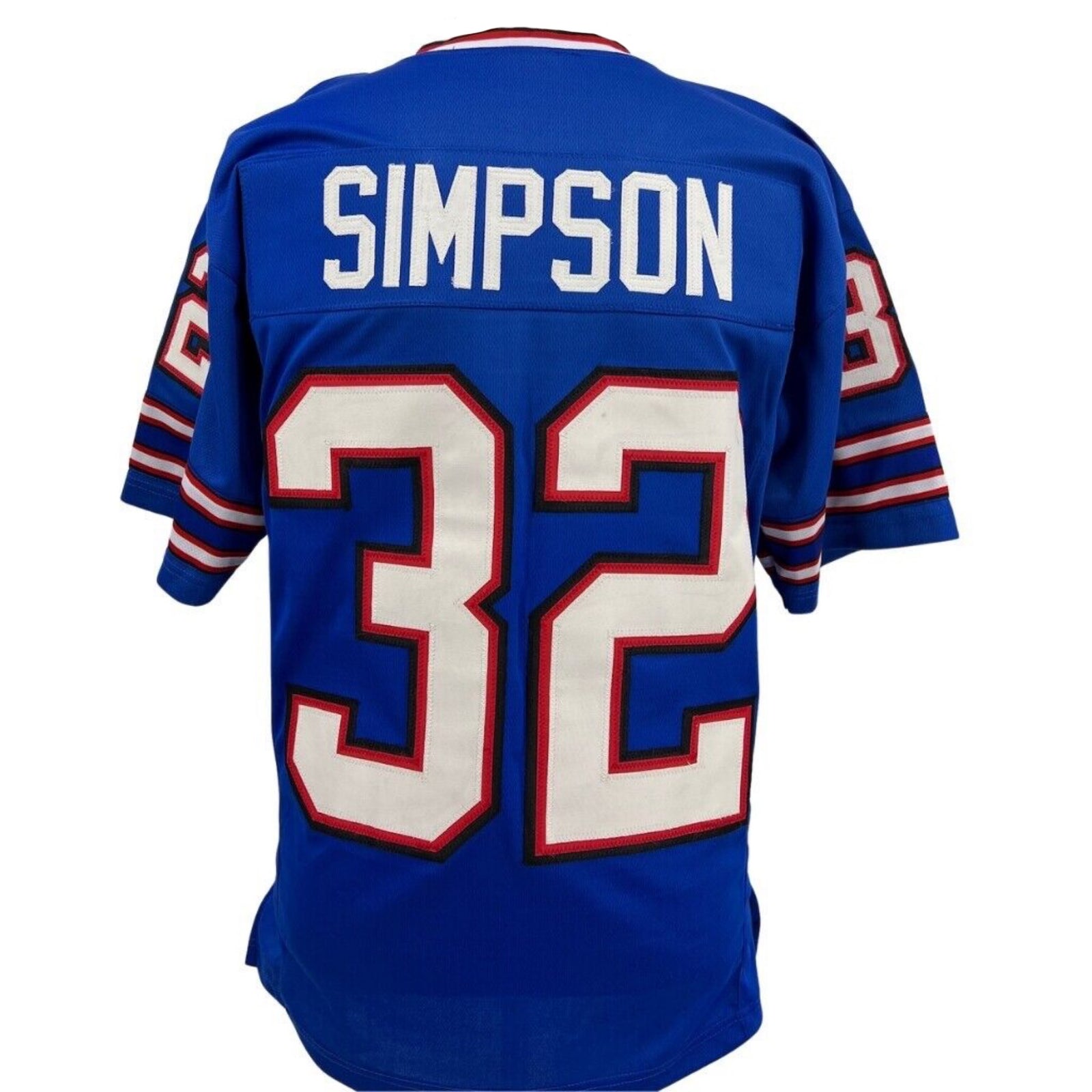 OJ O.J. Simpson Jersey Blue Buffalo | Unisex Adult Sizes S-6XL Unsigned Custom Sewn Stitched