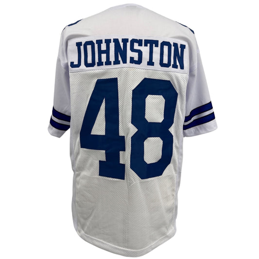 Daryl Johnston Jersey White Dallas - M-5XL Custom Sewn Stitched