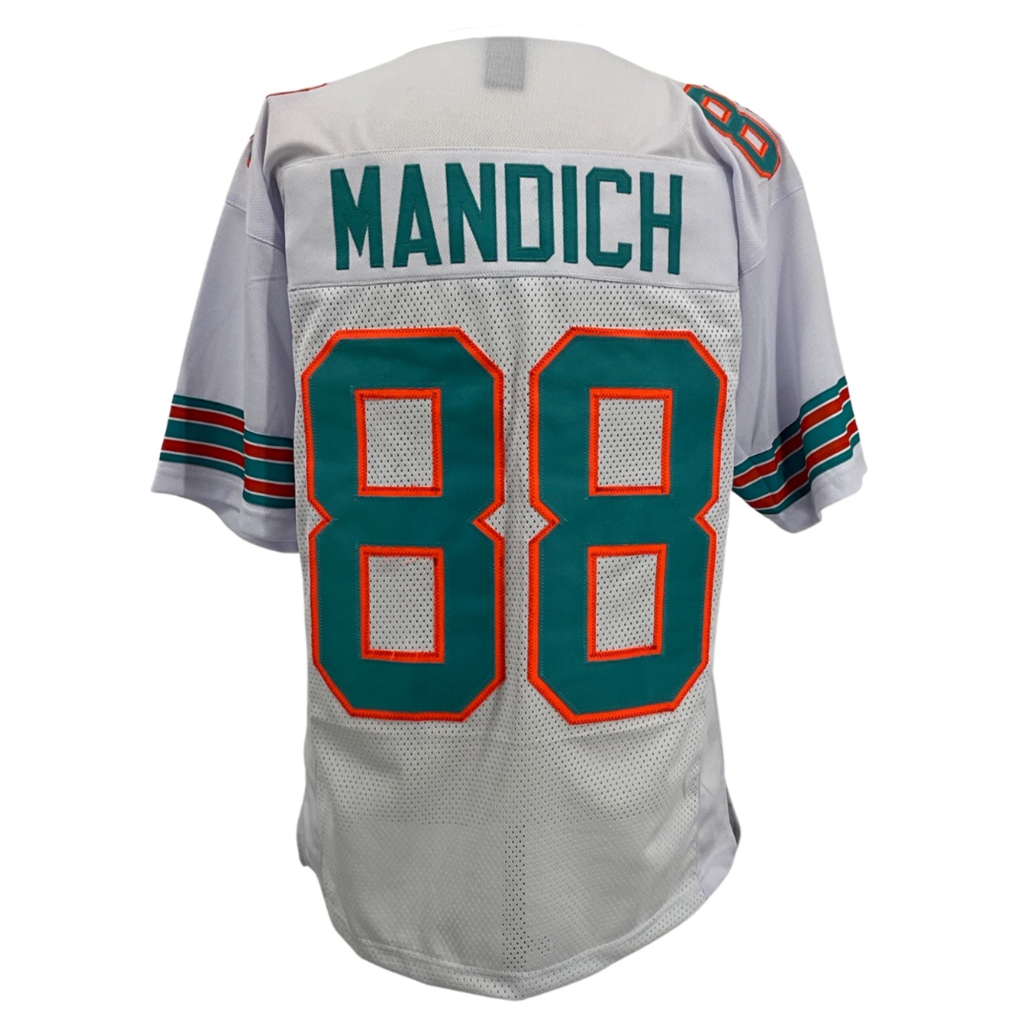 Jim Mandich Jersey White Miami M-5XL Custom Sewn Stitched