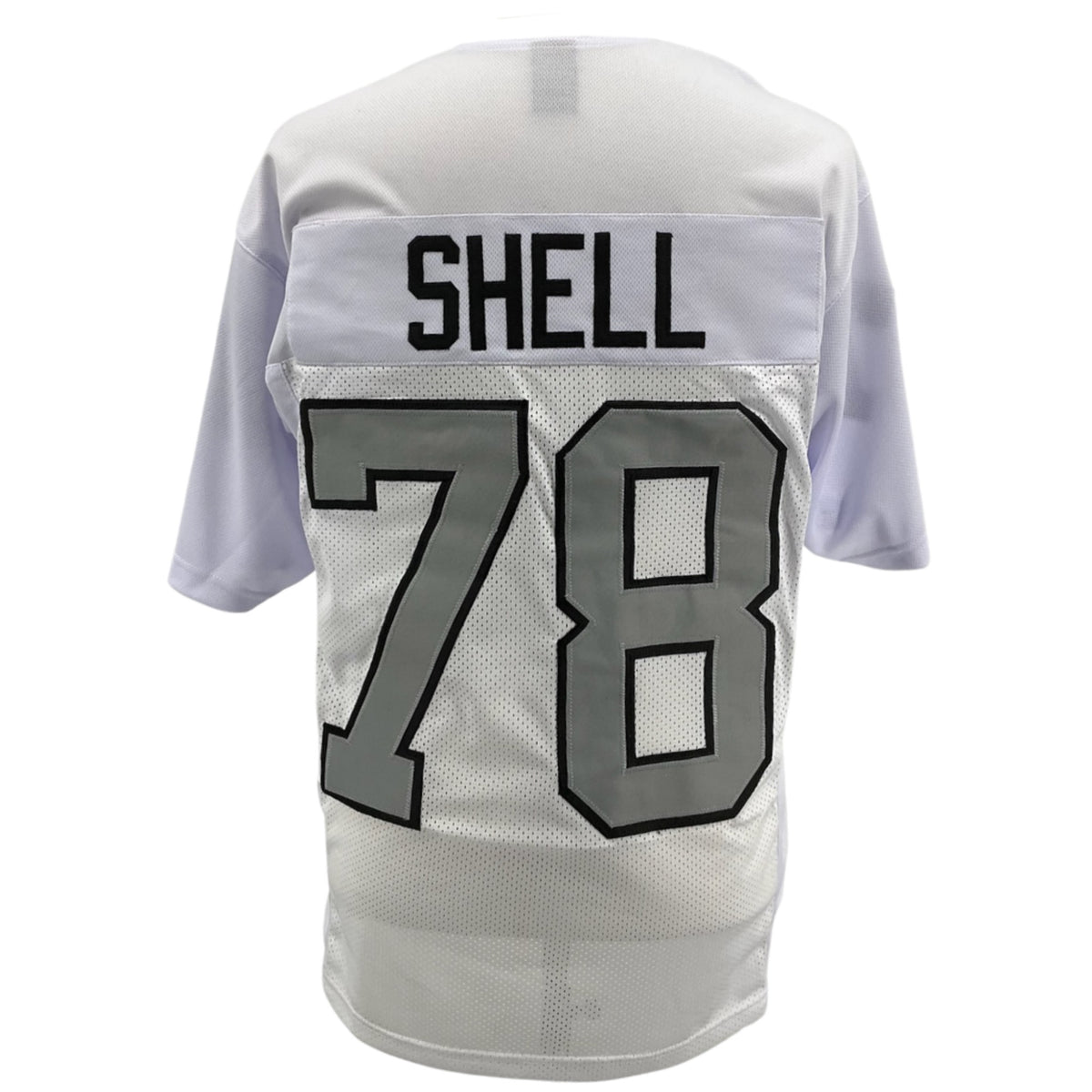 Art Shell Jersey White Oakland S/B M-5XL Custom Sewn Stitched